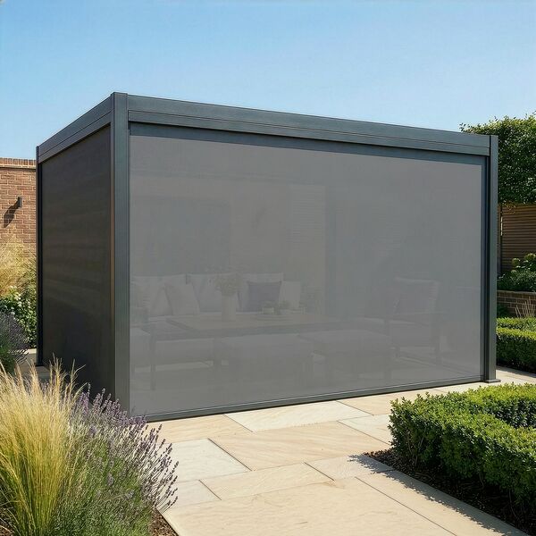 Jupiter Pergola - Zip Blind For 4m Side