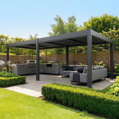 Como Pergola Aluminium 78x40 Frame Only / Grey