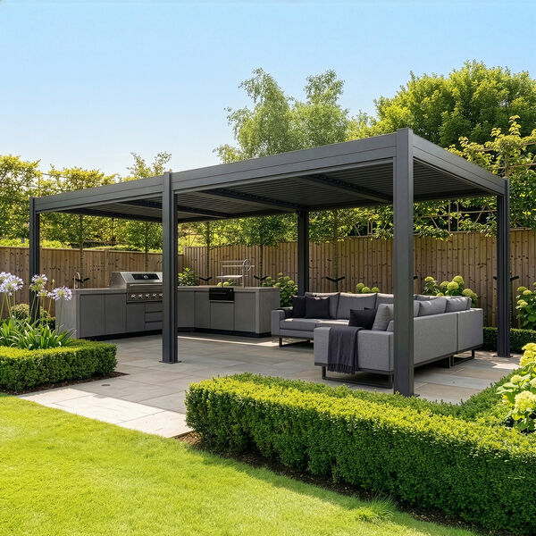Como Pergola Aluminium 78x40 Frame Only / Grey