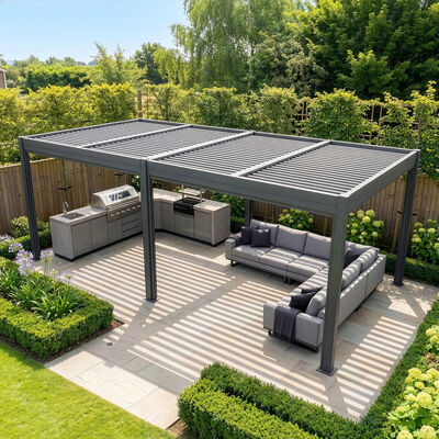 Como Pergola Aluminium 78x40 Frame Only / Grey