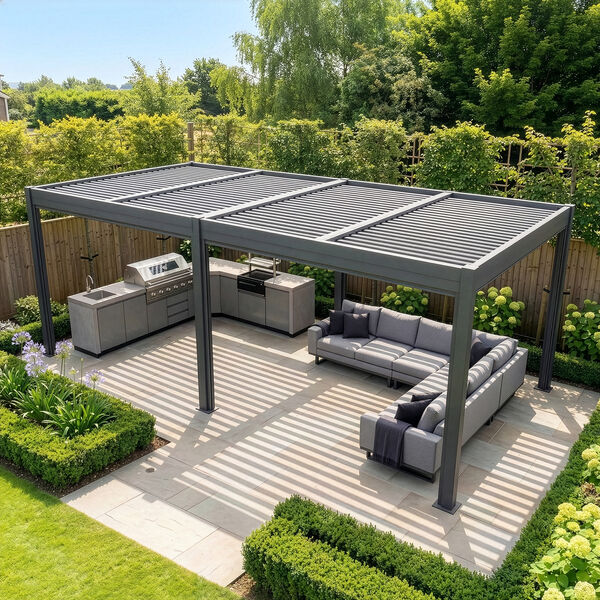 Como Pergola Aluminium 78x40 Frame Only / Grey