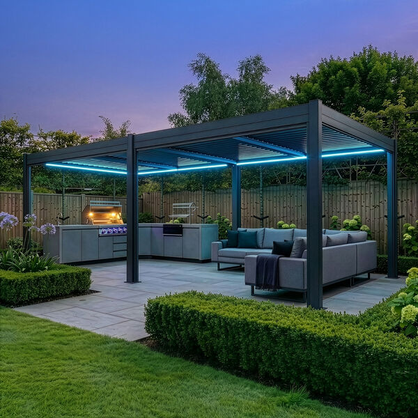 Como Pergola Aluminium 78x40 Frame Only / Grey