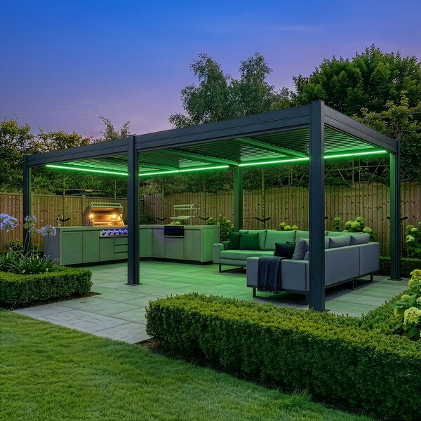 Como Pergola Aluminium 78x40 Frame Only / Grey