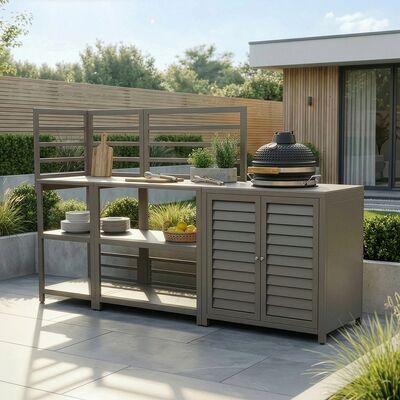Napoli Outdoor Kitchen 3pc Set with Kamado
