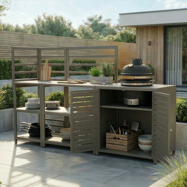 Napoli Outdoor Kitchen 3pc Set with Kamado
