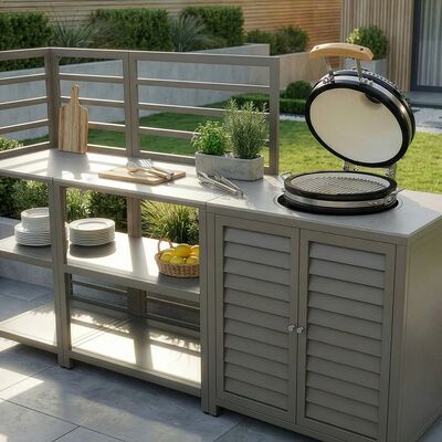 Napoli Outdoor Kitchen 3pc Set with Kamado