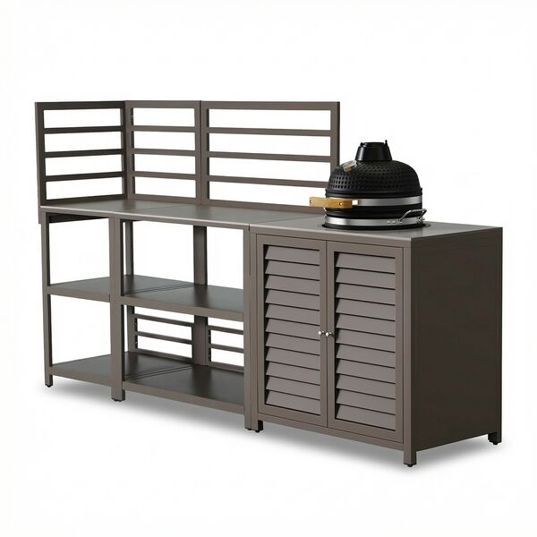 Napoli Outdoor Kitchen 3pc Set with Kamado