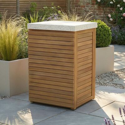 Antigua Outdoor Kitchen Single Unit 60x60x90 - Acacia Wood