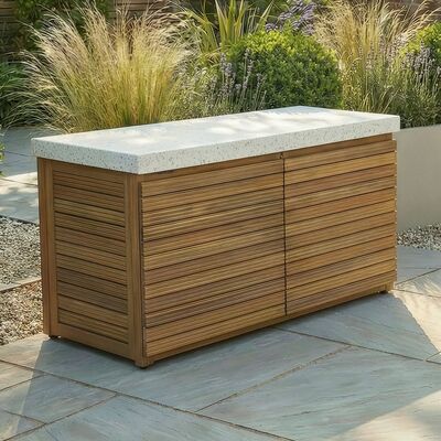 Antigua Outdoor Kitchen Grill Unit 120x60x65 - Acacia Wood