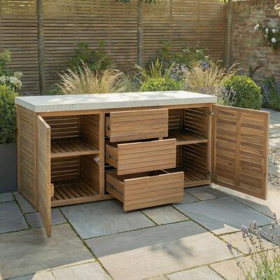 Maze - Antigua Outdoor Kitchen Triple Storage Unit | Maze Living