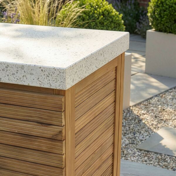 Antigua Outdoor Kitchen Triple Unit 180x60x90 - Acacia Wood