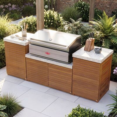 Antigua Outdoor Kitchen Unit - Small Configuration / Beefeater 1500 Series BBQ
