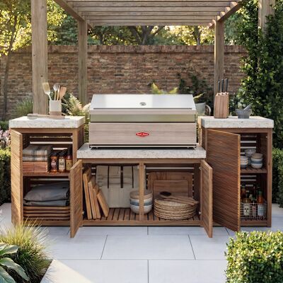 Antigua Outdoor Kitchen Unit - Small Configuration / Beefeater 1500 Series BBQ