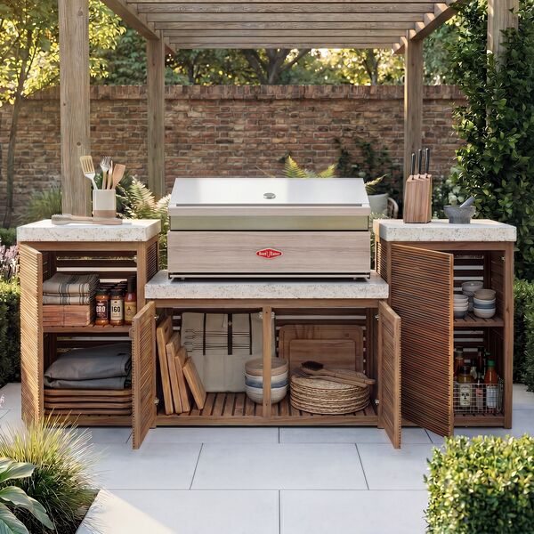 Antigua Outdoor Kitchen Unit - Small Configuration / Beefeater 1500 Series BBQ