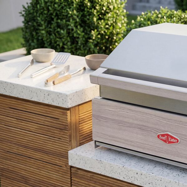 Antigua Outdoor Kitchen Unit - Small Configuration / Beefeater 1500 Series BBQ