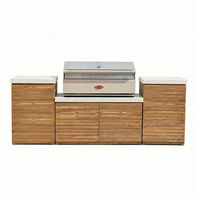 Antigua Outdoor Kitchen Unit - Small Configuration / Beefeater 1500 Series BBQ