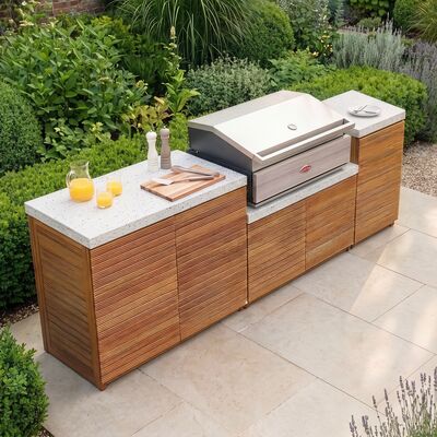 Antigua Outdoor Kitchen Unit - Medium Configuration / Beefeater 1500 Series BBQ