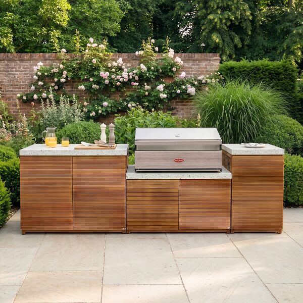 Antigua Outdoor Kitchen Unit - Medium Configuration / Beefeater 1500 Series BBQ