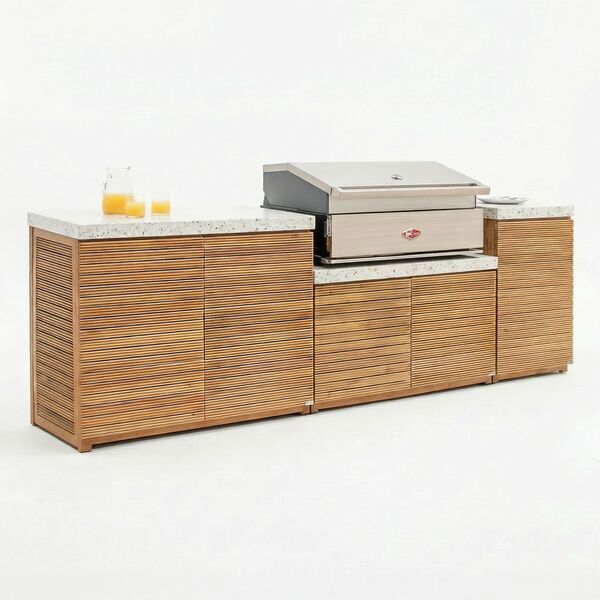 Antigua Outdoor Kitchen Unit - Medium Configuration / Beefeater 1500 Series BBQ