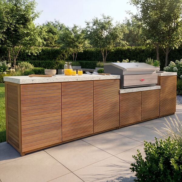 Antigua  Outdoor Kitchen Unit - Large Configuration / Beefeater 1500 Series BBQ