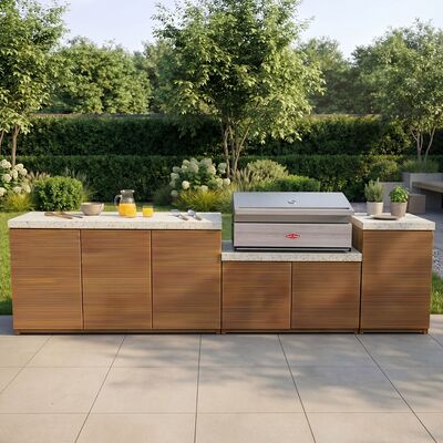 Antigua  Outdoor Kitchen Unit - Large Configuration / Beefeater 1500 Series BBQ