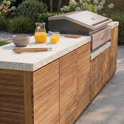 Antigua  Outdoor Kitchen Unit - Large Configuration / Beefeater 1500 Series BBQ
