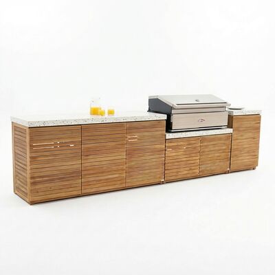 Antigua  Outdoor Kitchen Unit - Large Configuration / Beefeater 1500 Series BBQ