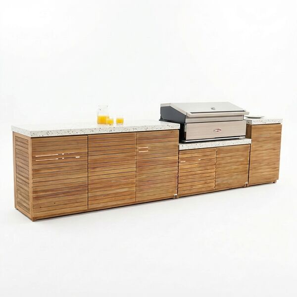 Antigua  Outdoor Kitchen Unit - Large Configuration / Beefeater 1500 Series BBQ