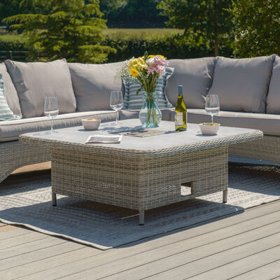 Oxford Royal U Shaped Sofa Set with Rising Table (Ceramic Glass)