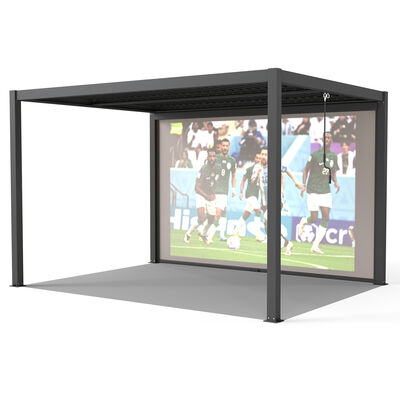 Como 4 Meter Projector Screen - Dark Grey