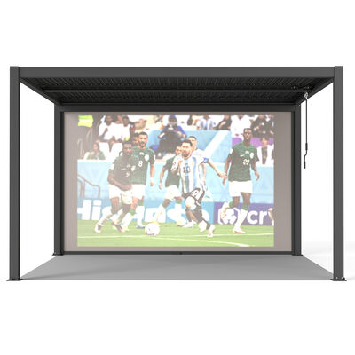 Como 4 Meter Projector Screen - Dark Grey