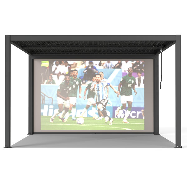 Como 4 Meter Projector Screen - Dark Grey