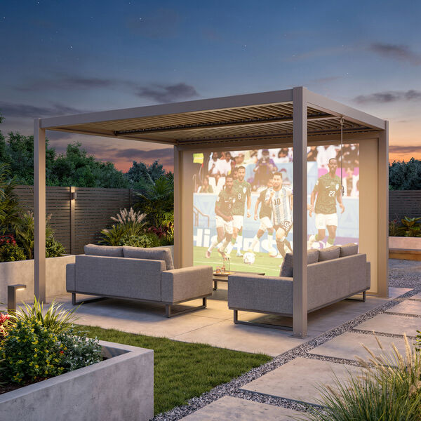 Como 4 Meter Projector Screen - Latte