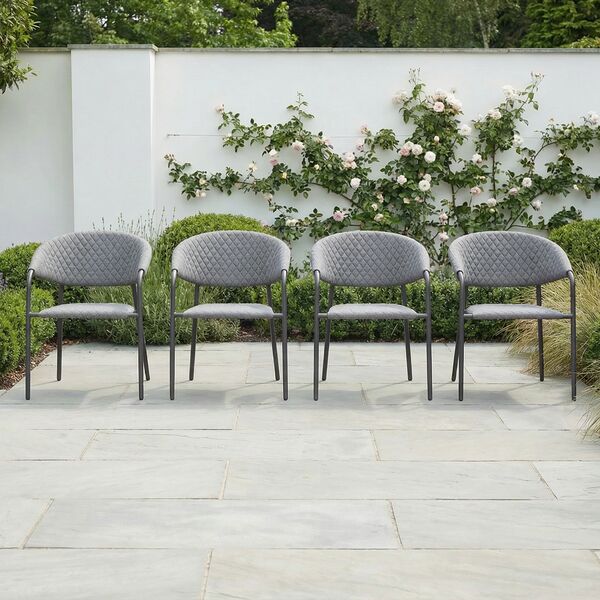 Pebble Dining Chair (4pcs) / Flanelle