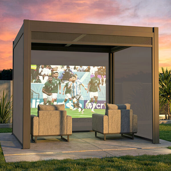 Como 3 Meter Projector Screen - Dark Grey