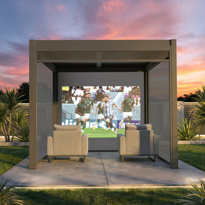 Como 3 Meter Projector Screen - Dark Grey