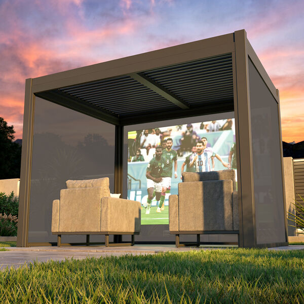 Como 3 Meter Projector Screen - Dark Grey
