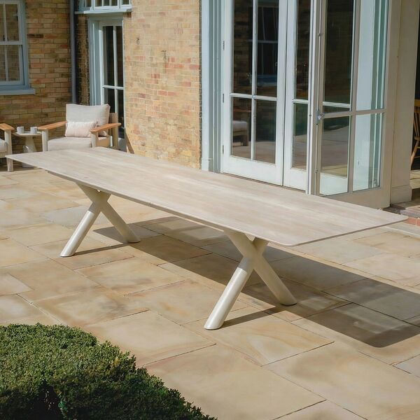 Maxim 8 - 12 Seat Extending Dining Table - Latte
