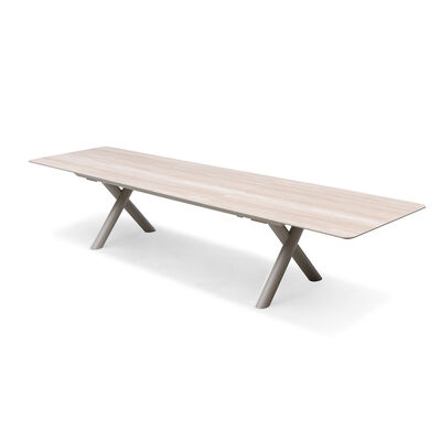 Maxim 8 - 12 Seat Extending Dining Table - Latte