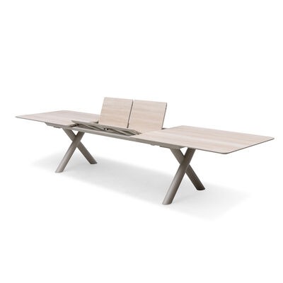 Maxim 8 - 12 Seat Extending Dining Table - Latte