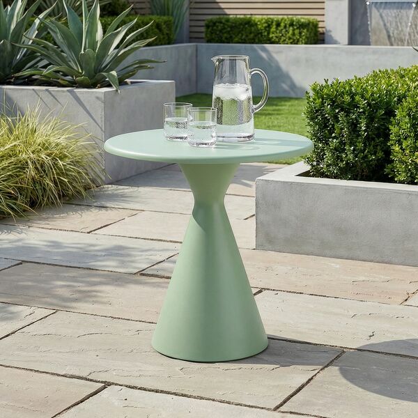 Aluminium Round Coffee Table - Green