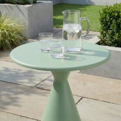 Aluminium Round Coffee Table - Green