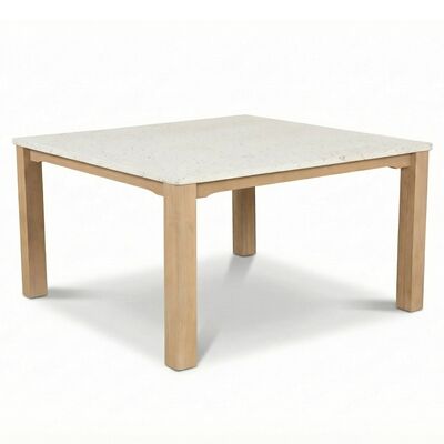 Antigua Corner Sofa Set with Terrazzo Table  - Light Brown