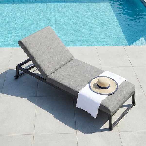 Allure Sunlounger - Zinc Grey