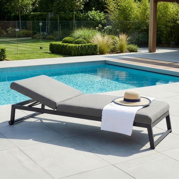 Allure Sunlounger - Zinc Grey