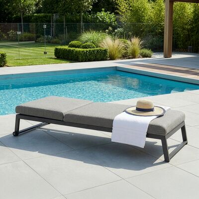 Allure Sunlounger - Zinc Grey