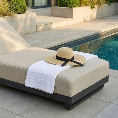 Ibiza Sunlounger - Oatmeal