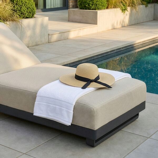 Ibiza Sunlounger - Oatmeal