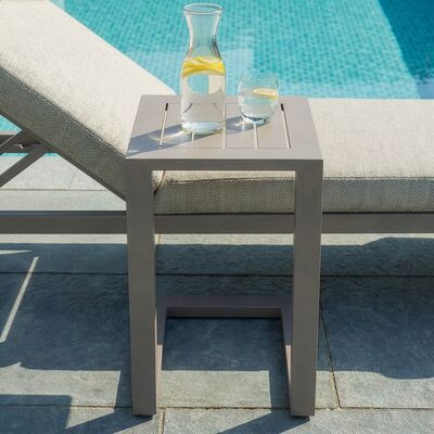 Aluminium Side Table - Café