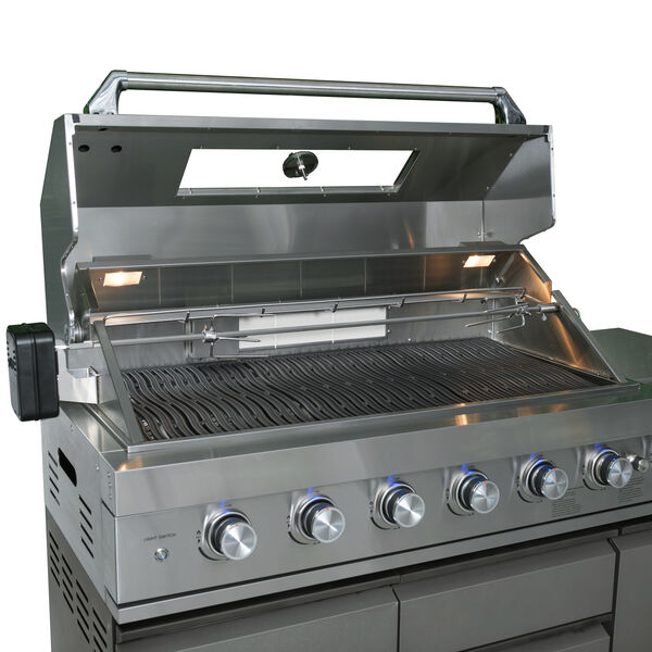 Maze Ember Linear Outdoor Kitchen Gas BBQ with Sink and Fridge